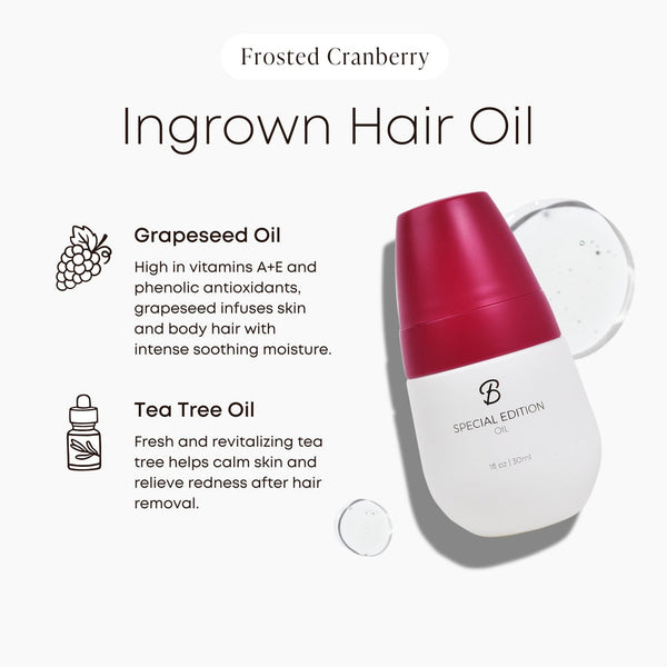 *LIMITED EDITION* Ingrown Hair Oil - Frosted Cranberry