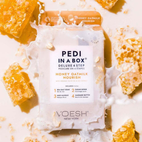 Pedi In a Box - Deluxe 4 Step - Honey Oat Milk Nourish