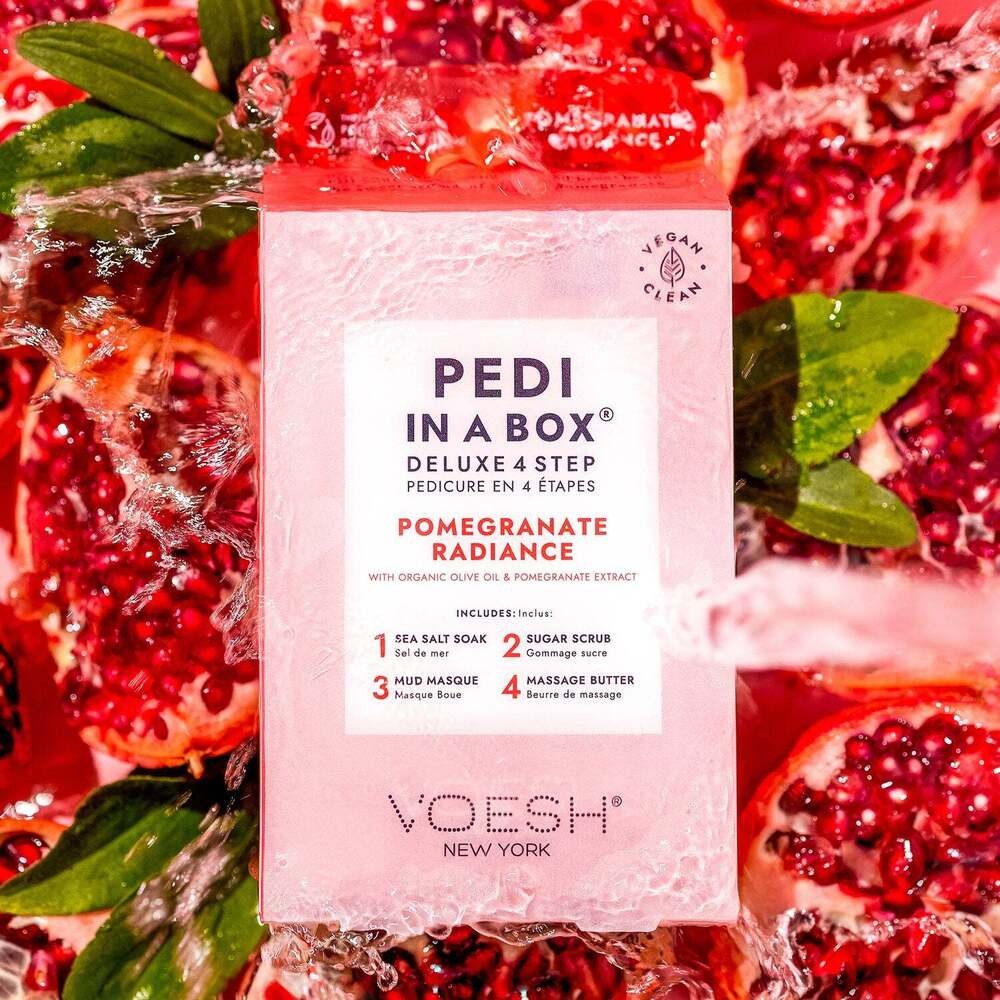 Pedi In a Box -  Deluxe 4 Step - Pomegranate Radiance