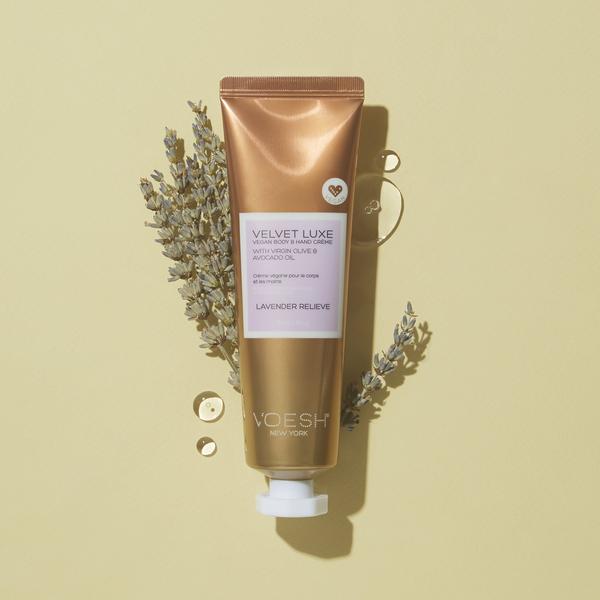 Velvet Luxe Vegan Hand & Body Creme - LAVENDER RELIEVE 3oz